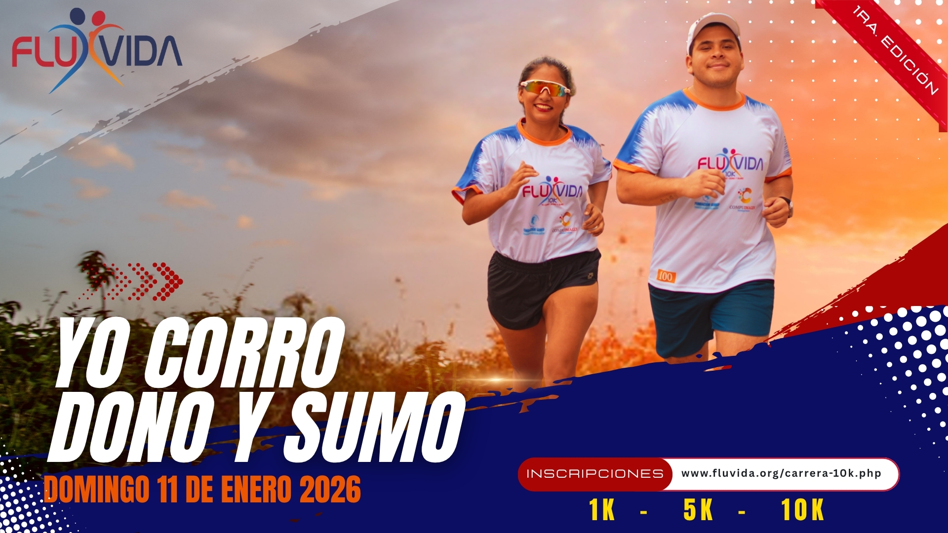 Carrera 10K FLUVIDA - Yo corro, dono y sumo